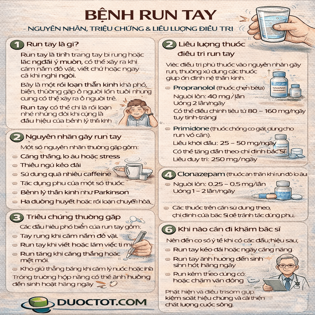 BỆNH RUN TAY